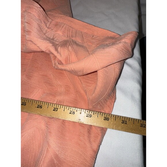 Caribbean Men’s Short Sleeve Modal PolyesterButton Down, Sz 3XB, Hawaiian, Peach - Picture 10 of 10